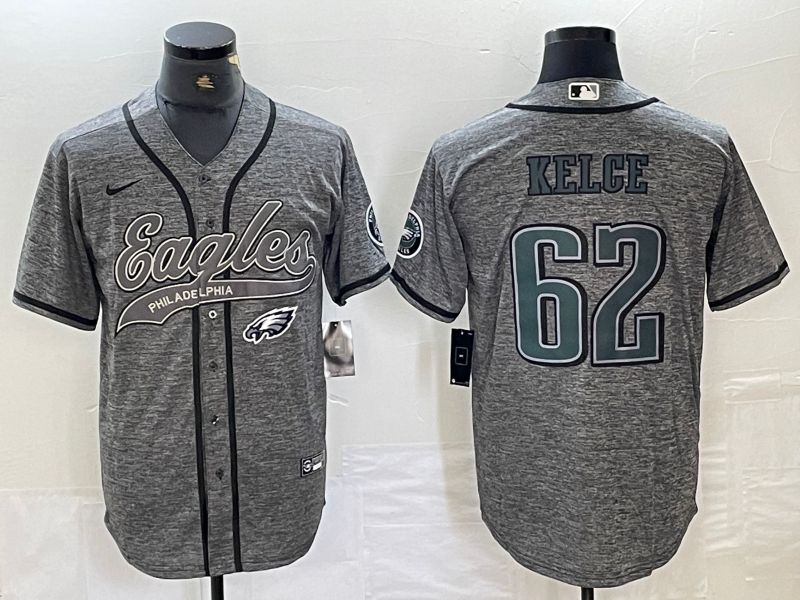 Men Philadelphia Eagles #62 Kelce 2024 Nike Co branded NFL Jersey style 2